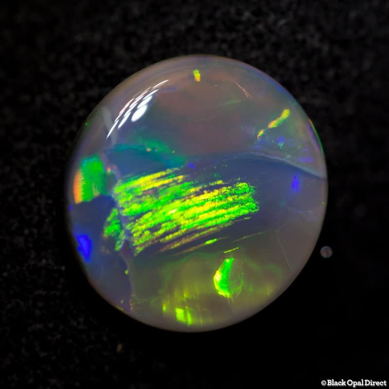 2.68 ct semi black opal 11x10.5x3mm