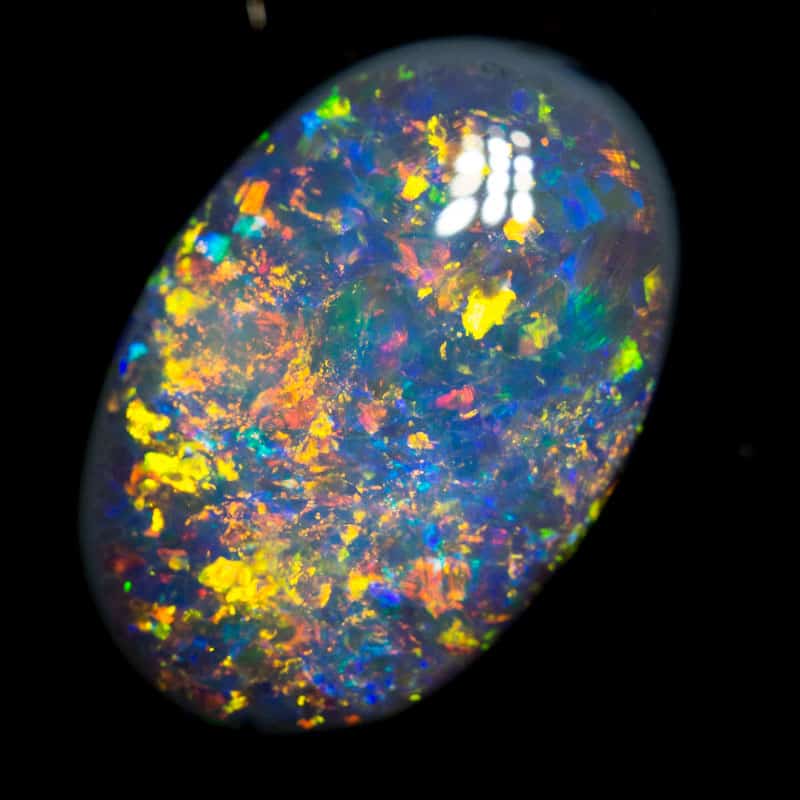 2.72 ct black opal 12x8.2x4.4mm