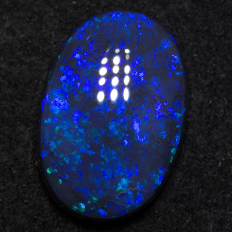 2.75 ct black opal 12.3x8.4x3.8mm