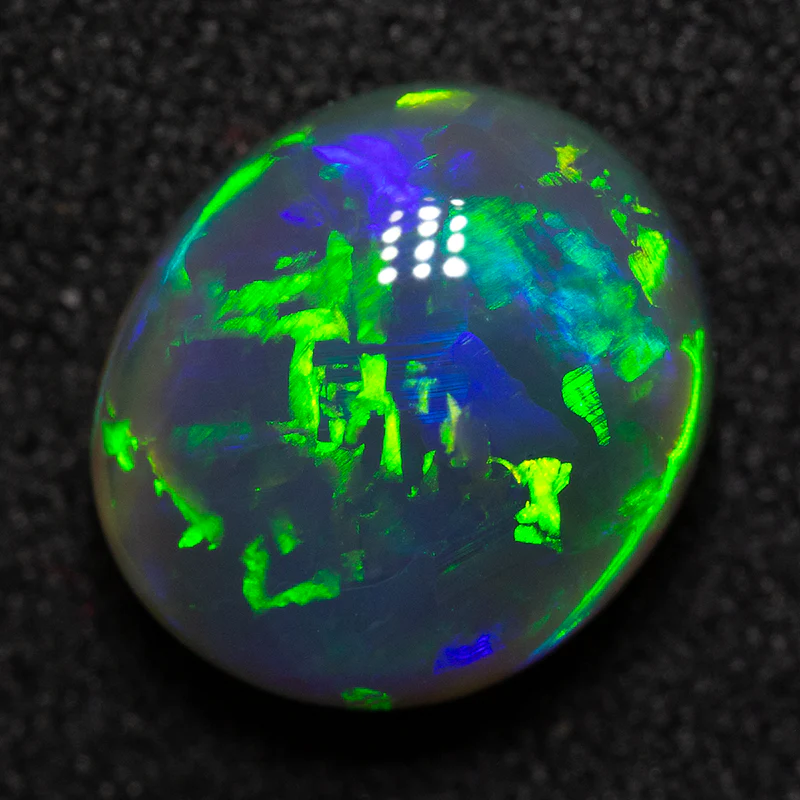 2.76 ct black crystal opal 10x8.8x5.2mm