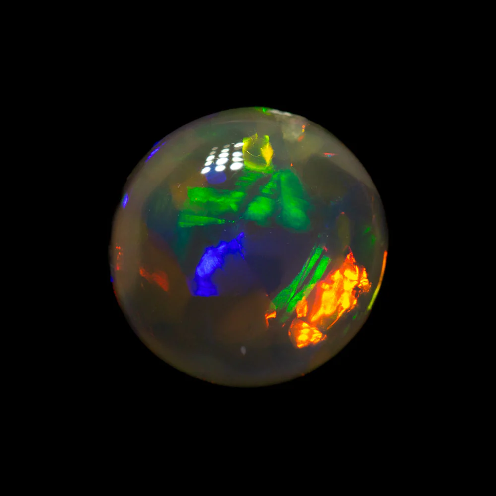 2.77 ct gem black opal 10.2x10x4.3mm - Image 4