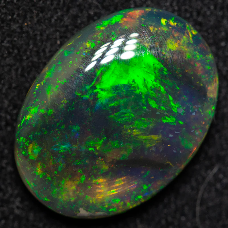 2.82 ct black crystal opal 12.6x9.5x3.5mm
