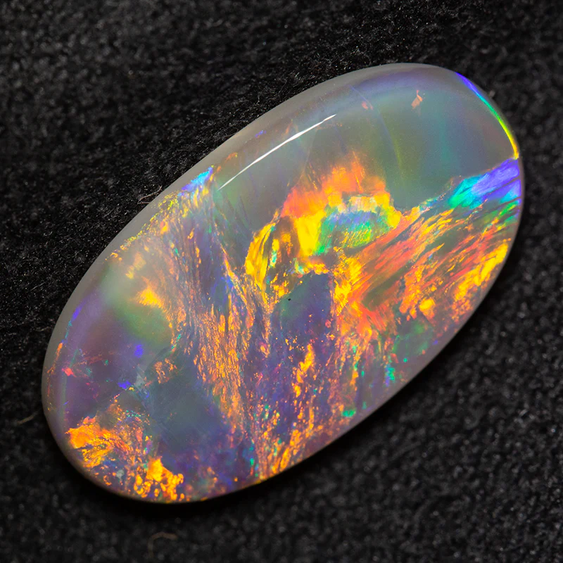 2.83 ct dark opal 16.1x9.2x2.7mm