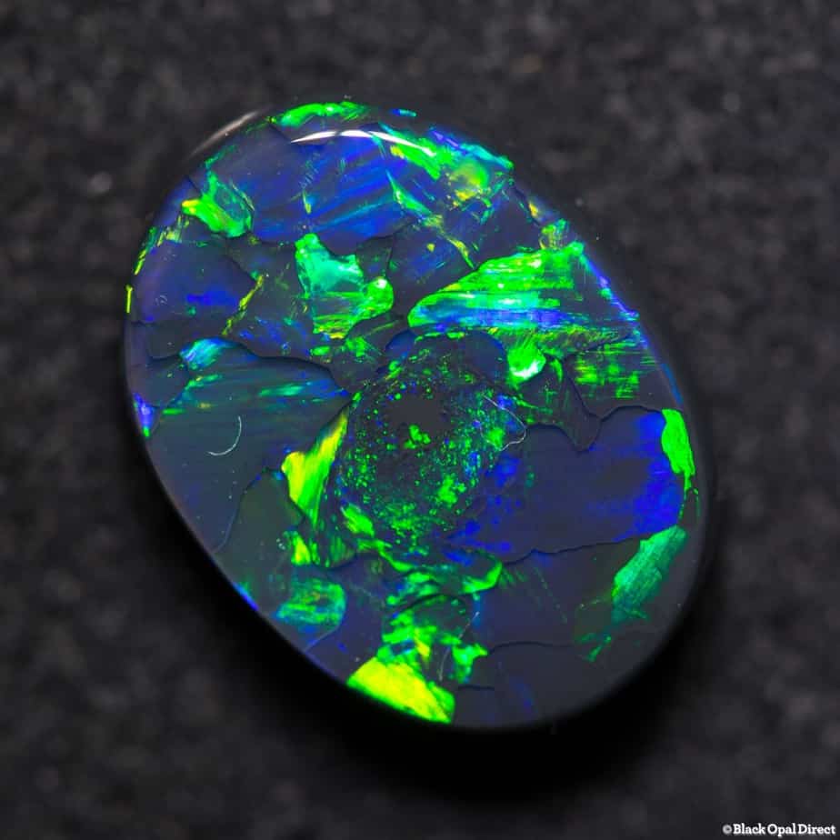 2.88 ct gem black opal 11x8x4mm