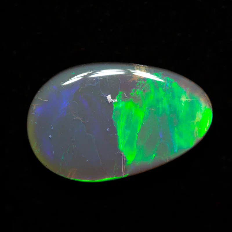 2.98 ct dark opal 14.4x9.2x3.5mm