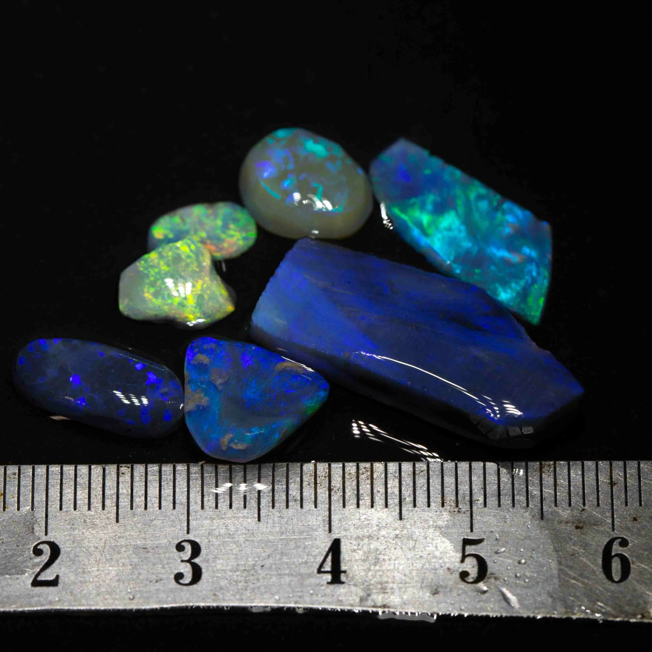 20 ct rubbed opal parcel 7pc