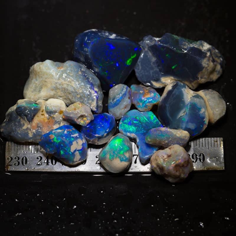 204 ct rough opal parcel 14 pieces
