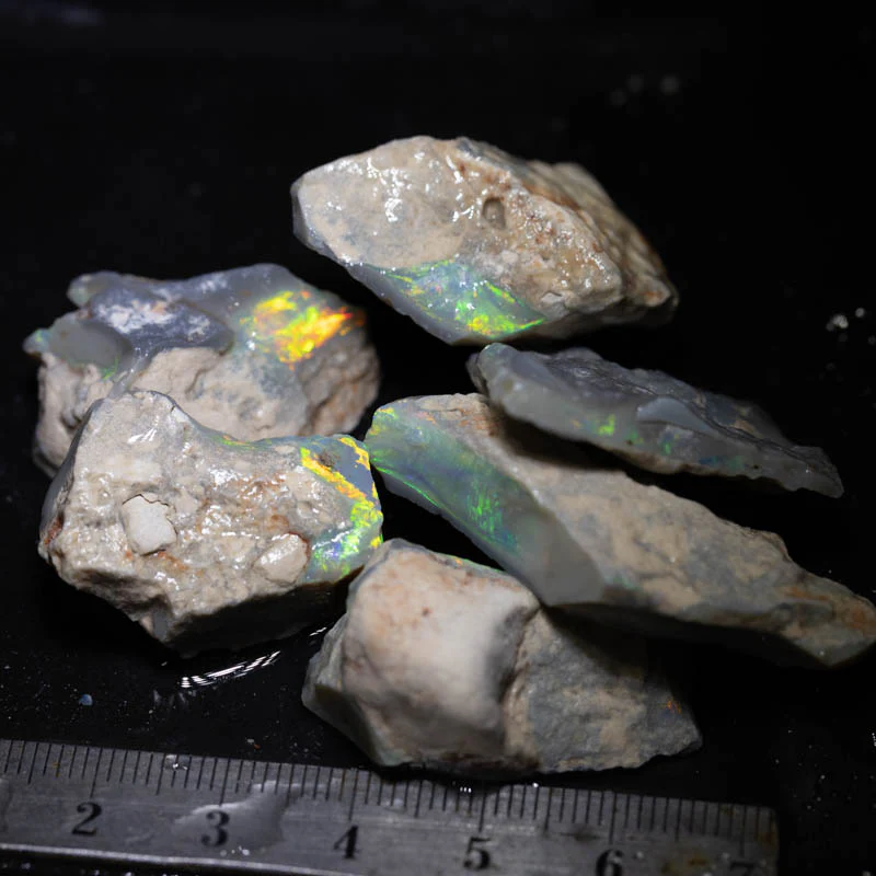 209 ct rough opal parcel 6pc