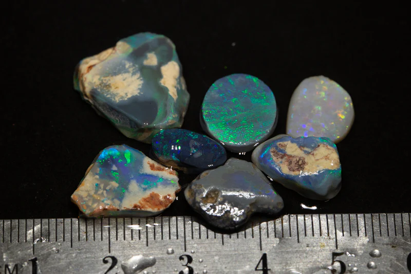 21.00 ct opal rubs 7pc