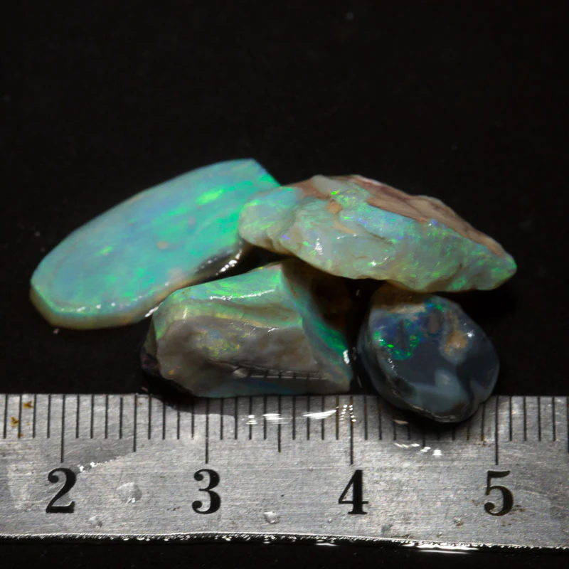 21.00 ct rough and rubs 4pc