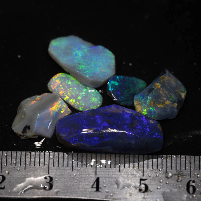 21.00 ct rubbed opal parcel 6pc