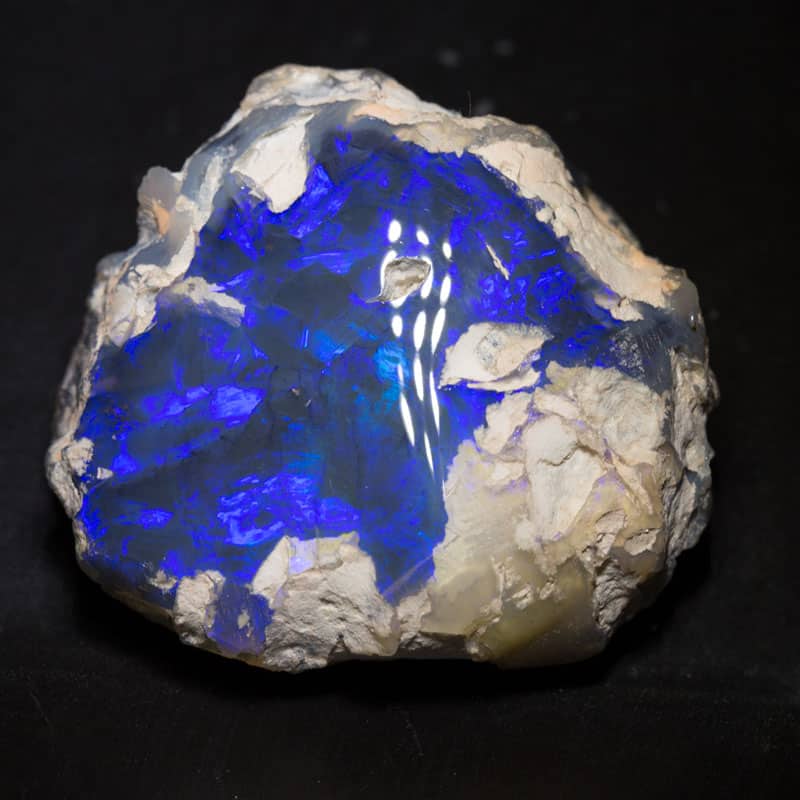 213 ct rough opal specimen polished 41mm across