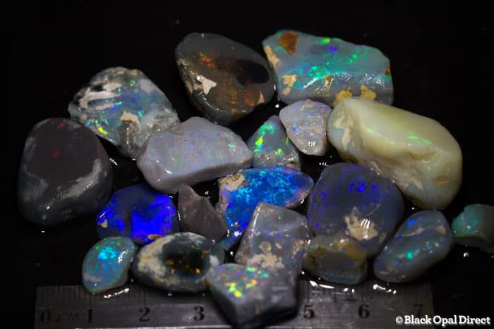 217 ct rough and rubbed opal parcel 19 pieces