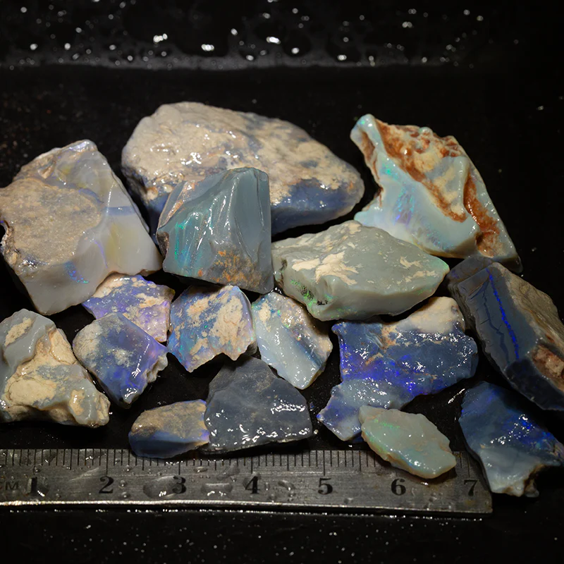 219 ct rough opal parcels 16pc