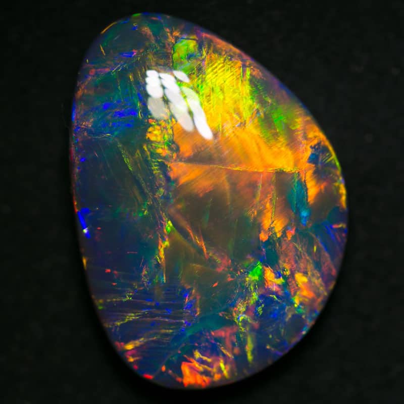 22.05 ct large collectors gem black opal 25x18x8mm