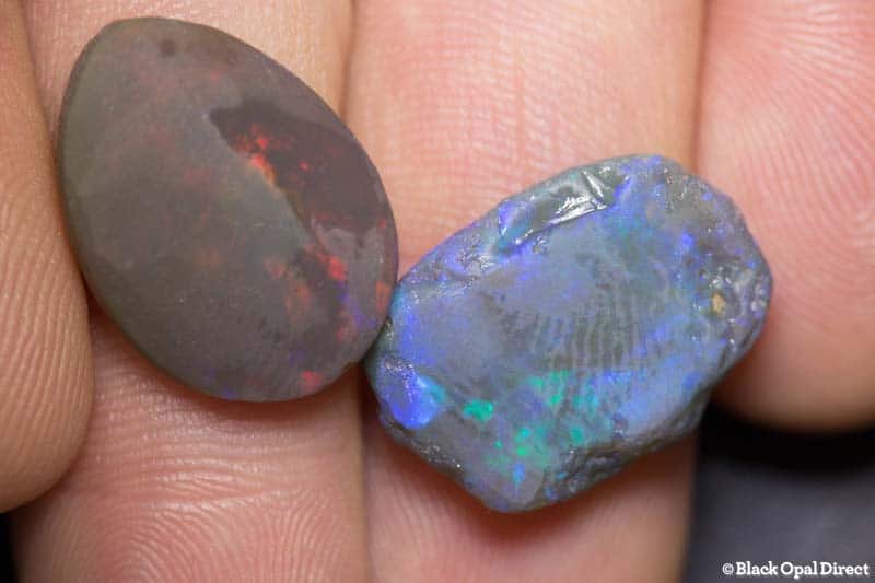 22 carat opal rubs 2 pieces