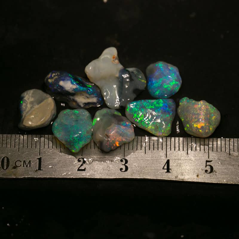 22 ct rough opal parcel 8 pieces