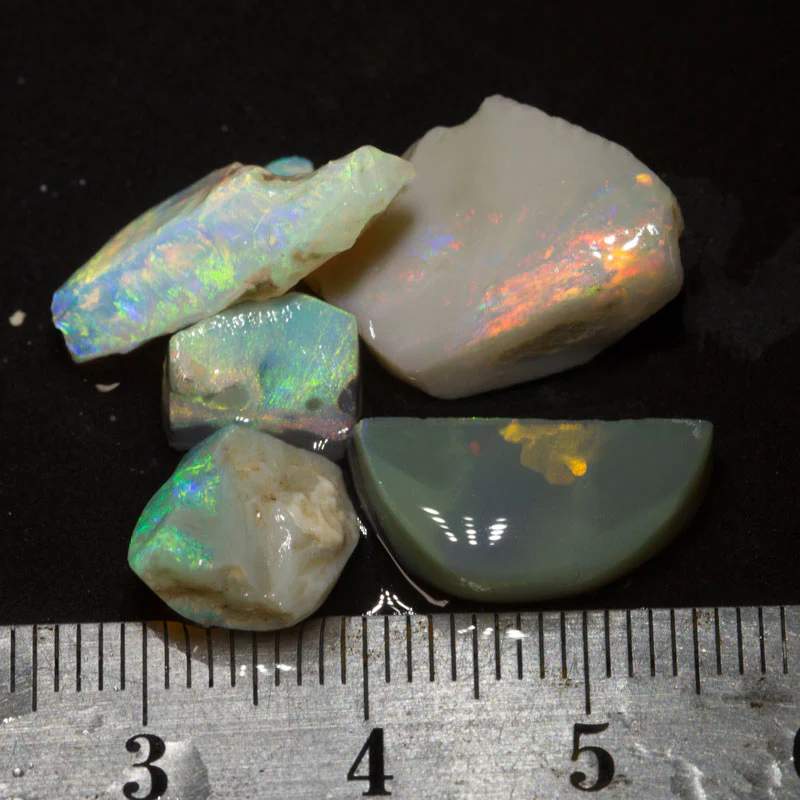 22 ct rubbed opal parcel 5pc