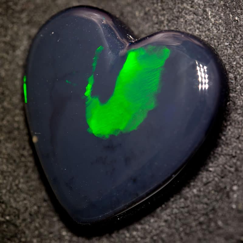 23.71 ct black opal heart 23x23x7mm for Mark