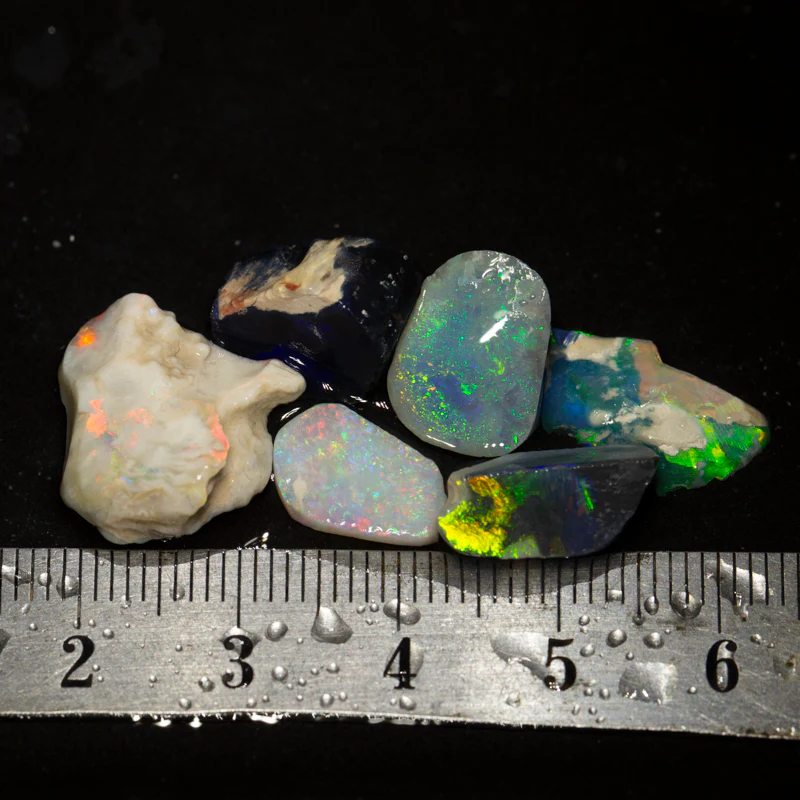23 ct rough opal parcel 6pc