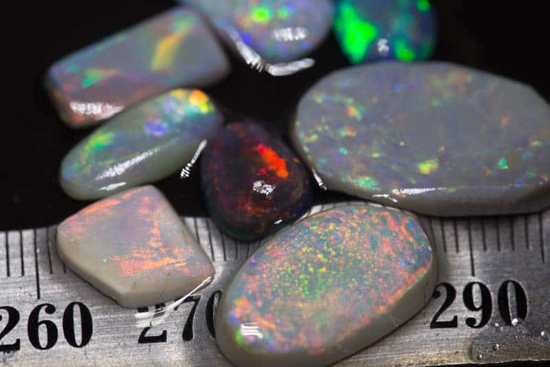 24.90 ct opal rubs 8 pieces