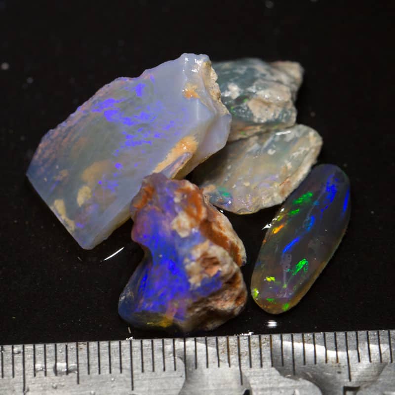 24 ct rough opal parcel 5pc