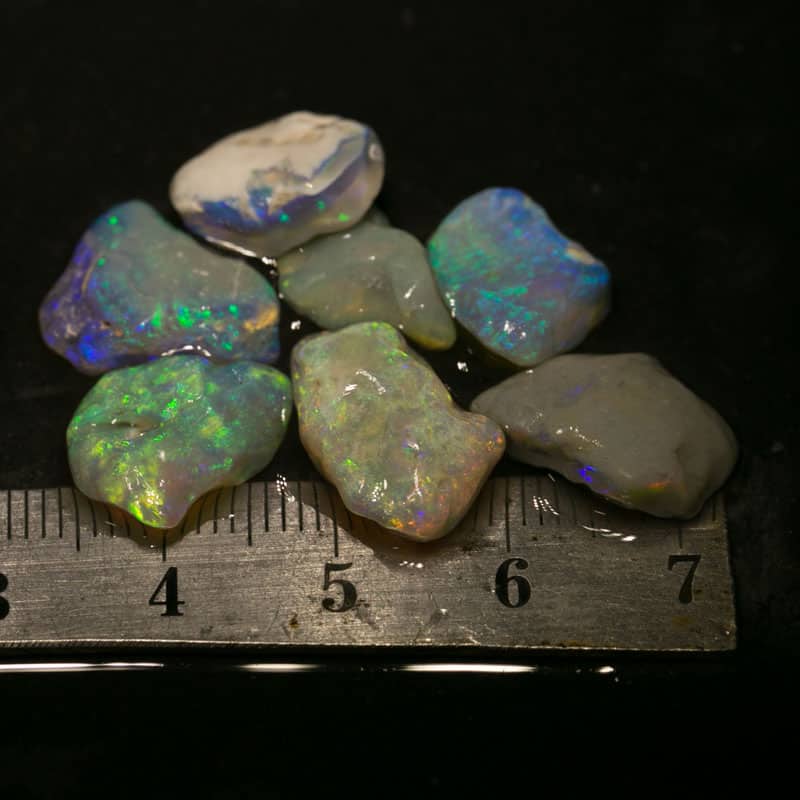 24 ct rough opal parcel 7 pieces