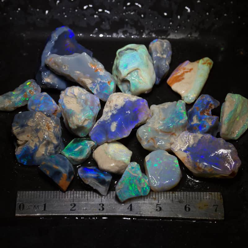 243 ct rough opal parcel 20 pieces