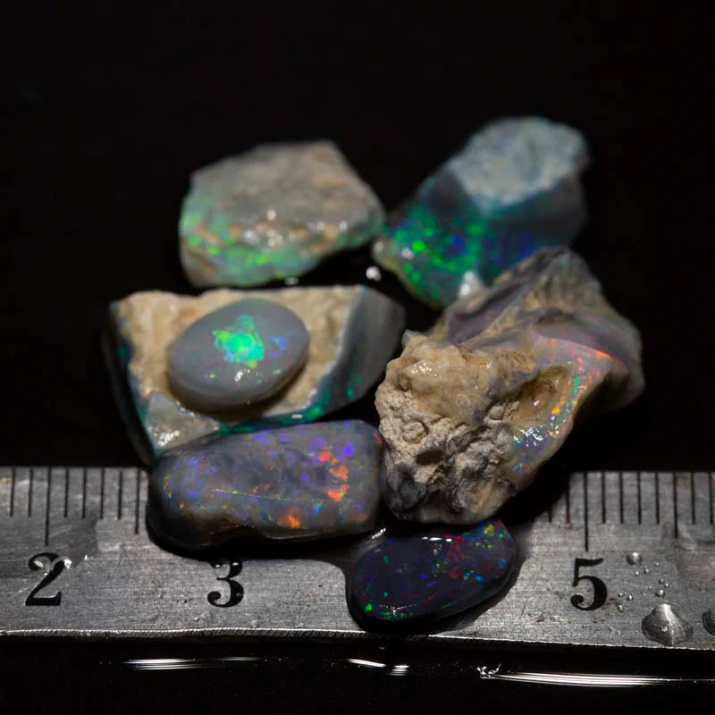 25.00 ct rough opal parcel 7pc