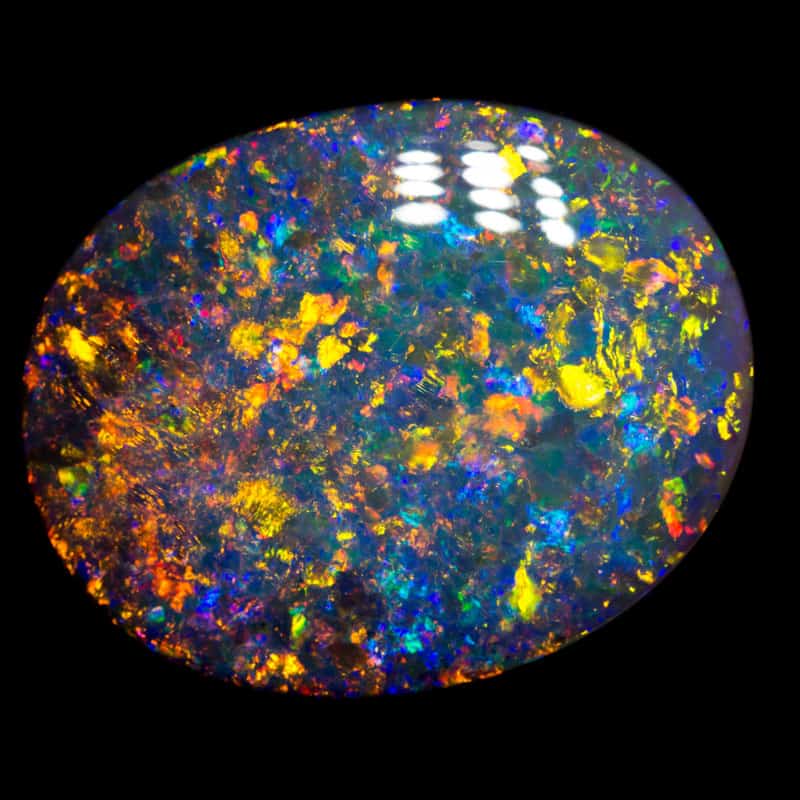 25.11 ct dark opal double sided gem 25x20x7mm