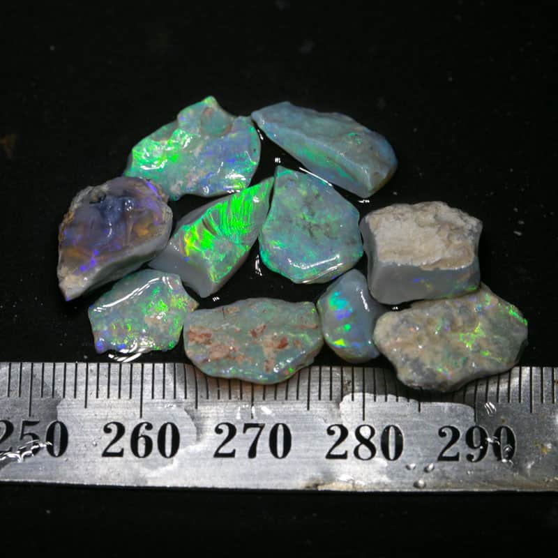 25 ct rough opal parcel 10pc for intermediate cutters