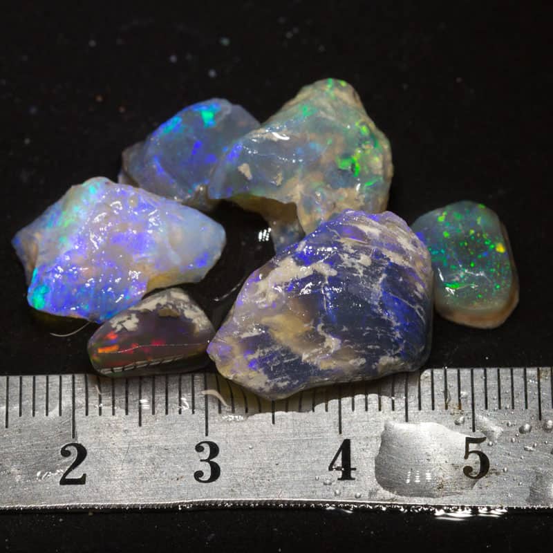25 ct rough opal parcel 6pc