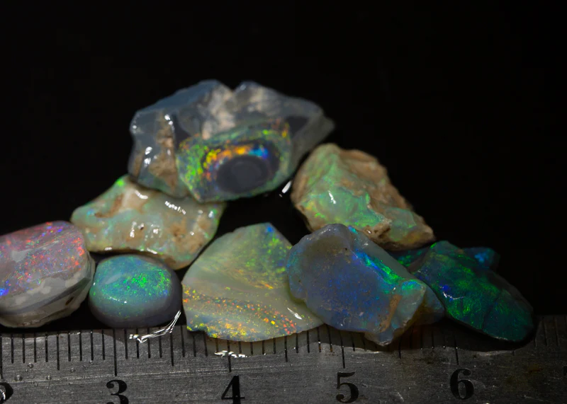 25 ct rough opal parcel 9pc