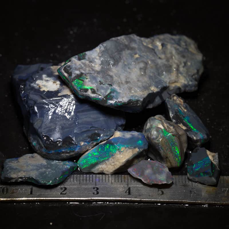 251 ct rough opal parcel 8 pieces