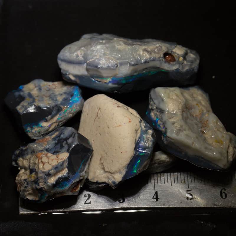 252 ct rough opal parcel 6pc