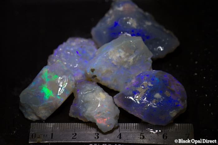257 ct rough opal parcel 6 pieces
