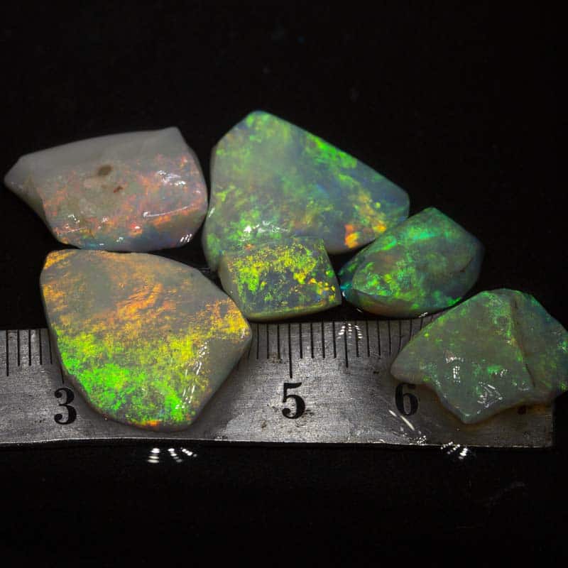 26 ct rough and rubbed opal parcel 6pc