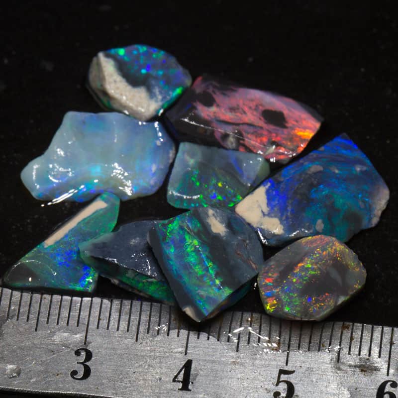 26 ct rough opal parcel 9 pc