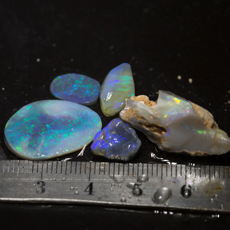 26 ct rough &rubbed opal parcel 5pc