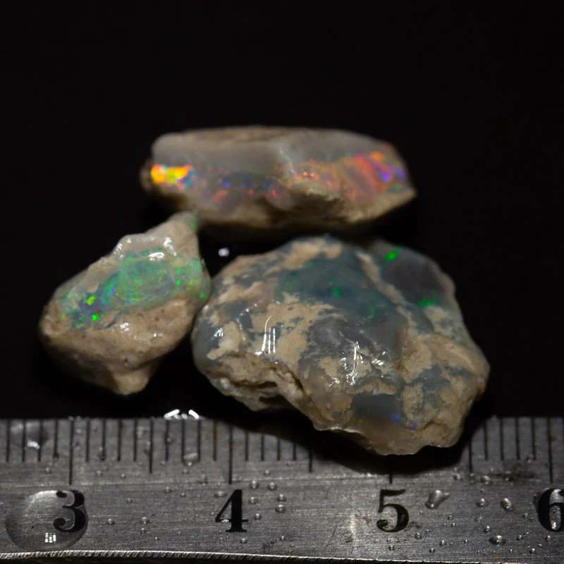 27 ct rough opal parcel 3pc