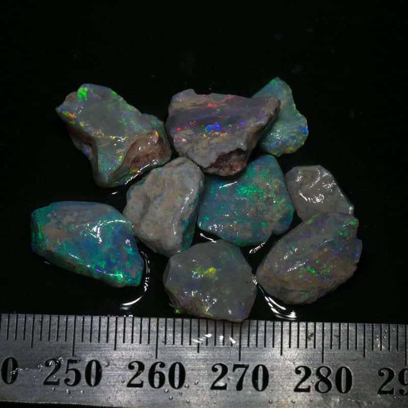 27 ct rough opal parcel 9pc