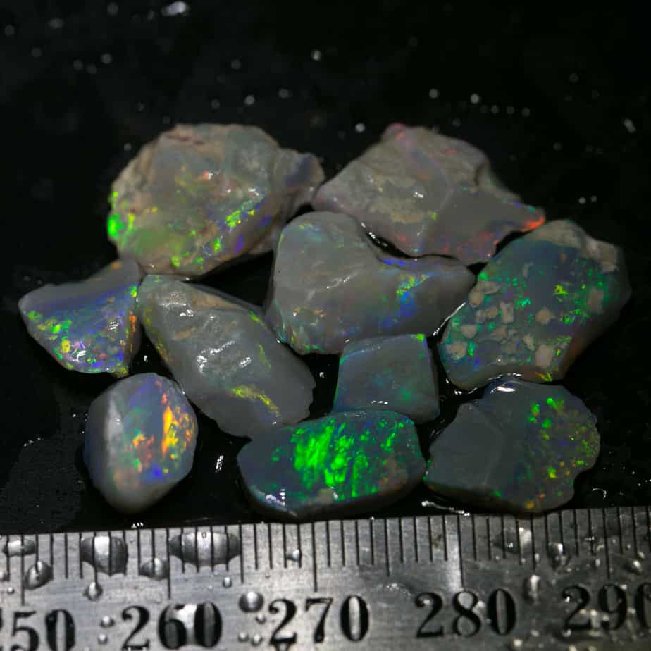 28 ct rough opal parcel 10 pieces