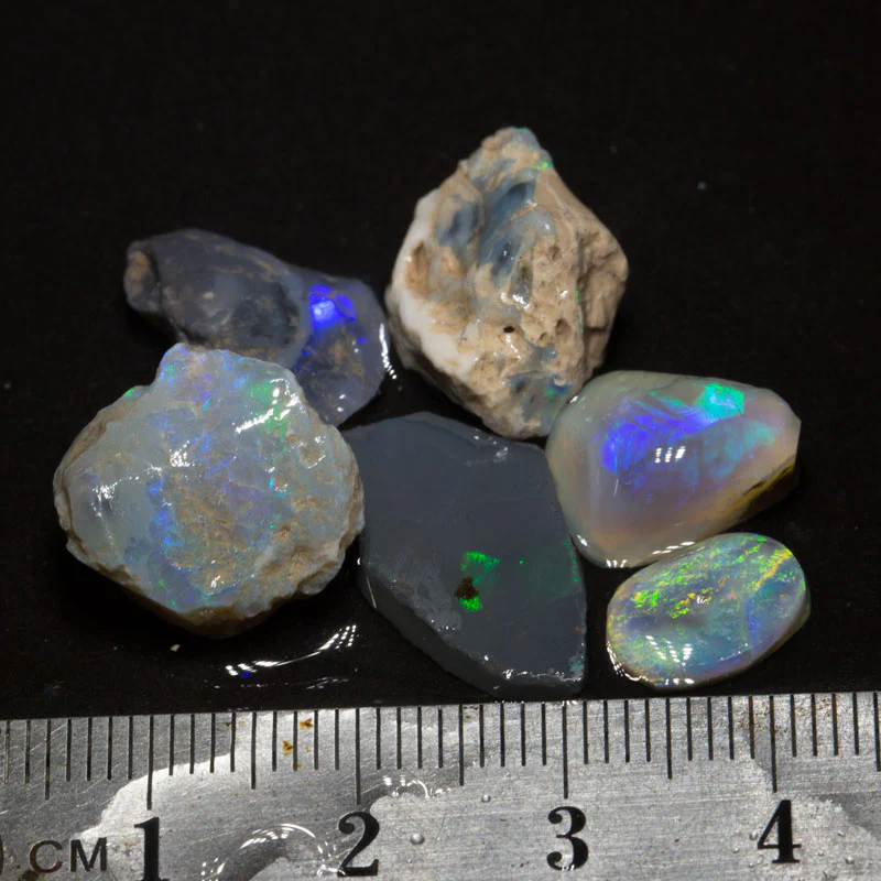 28 ct rough opal parcel 6pc