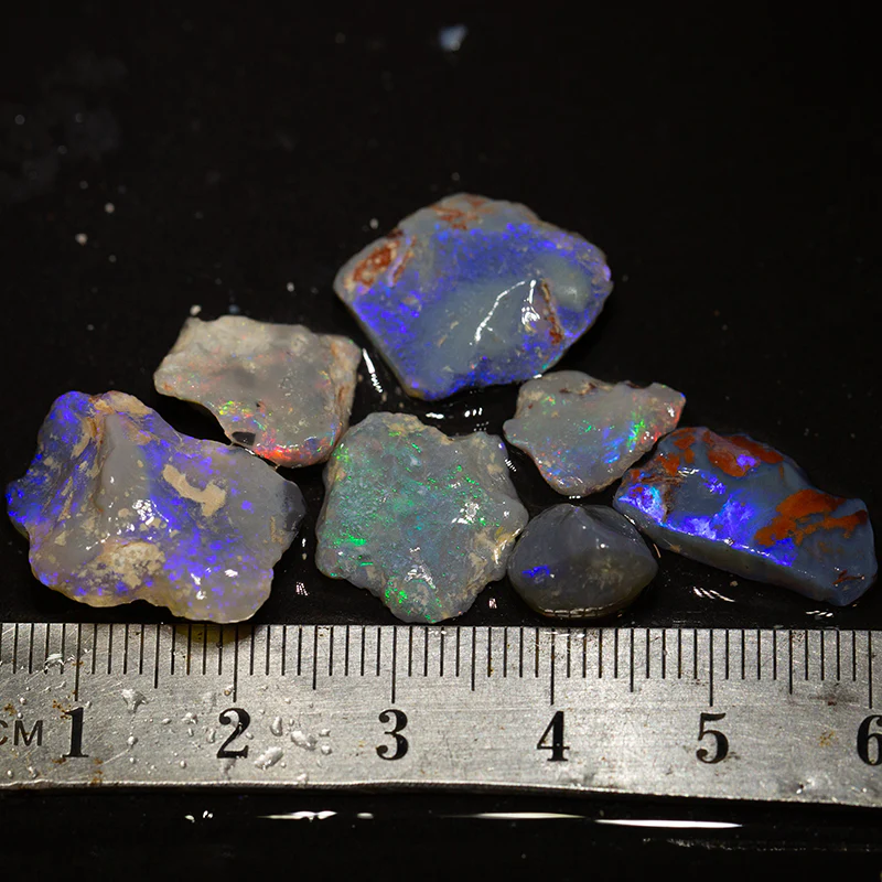 28 ct rough opal parcel 7pc