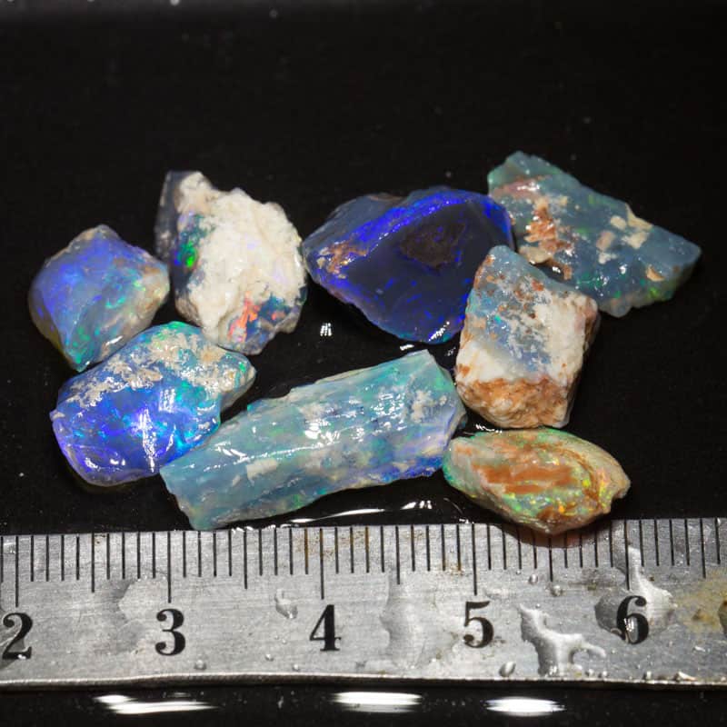 28 ct rough opal parcel 8pc