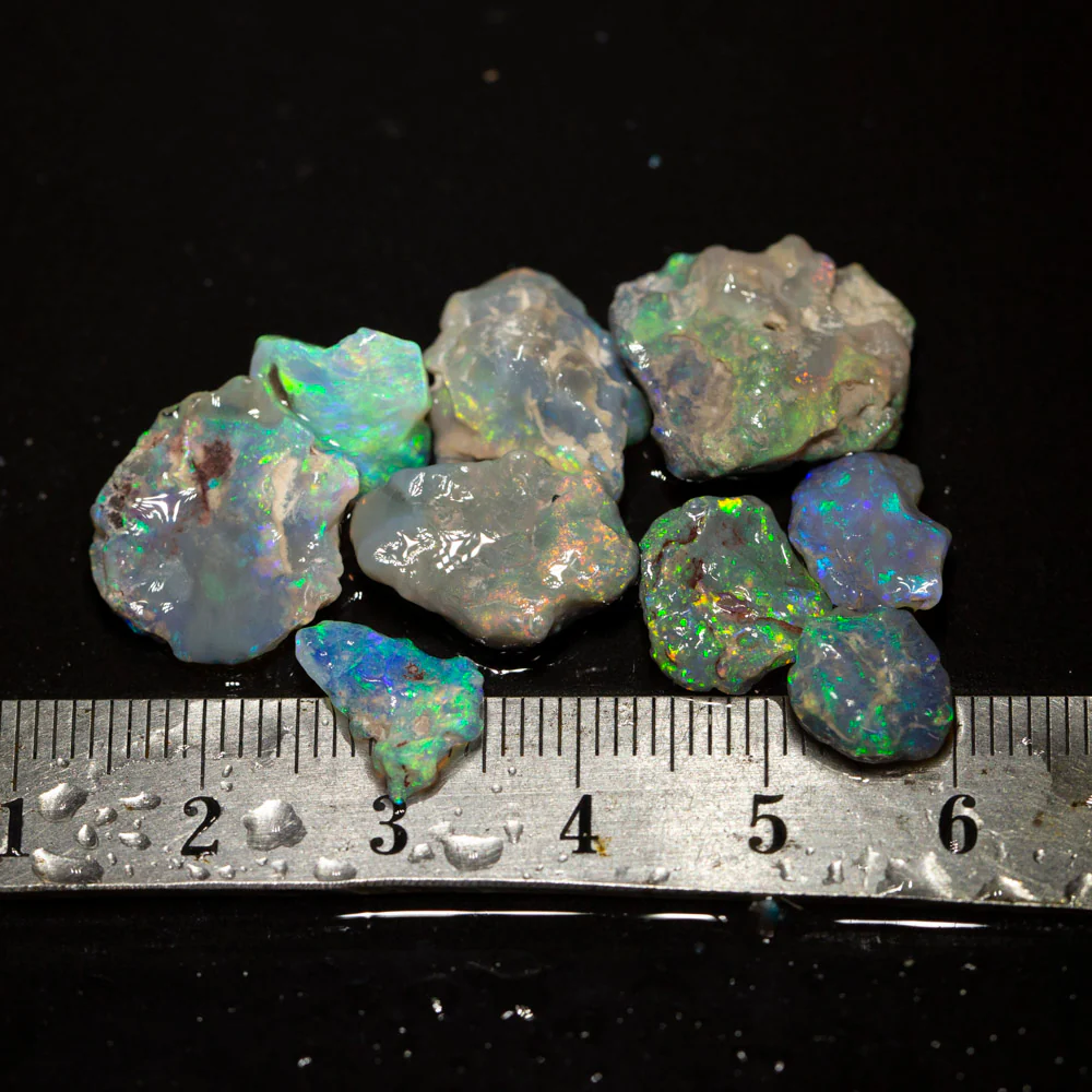 28 ct rough opal parcel 9pc