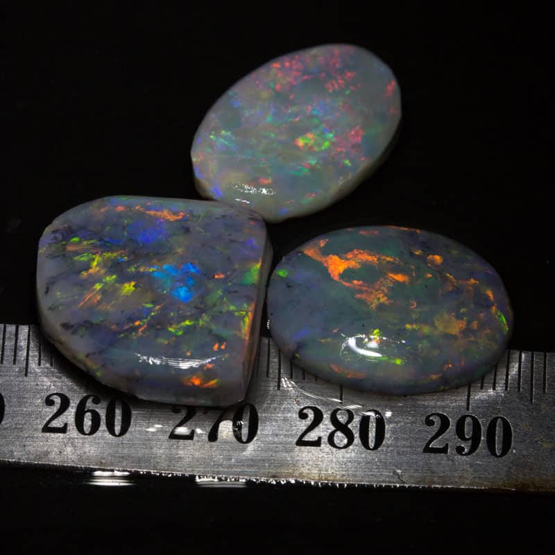 29 ct opal rubs 3 pieces