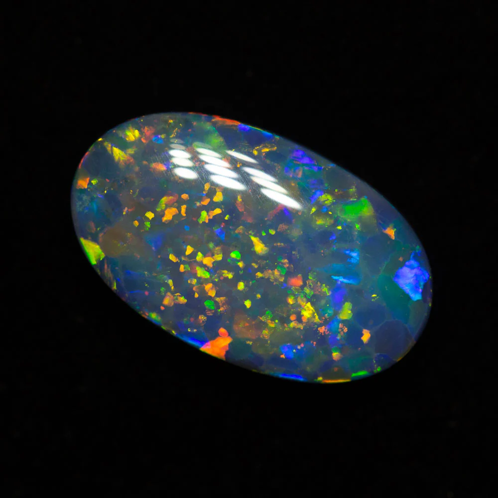3.04 ct gem black opal 13.5x8x4mm - Image 3