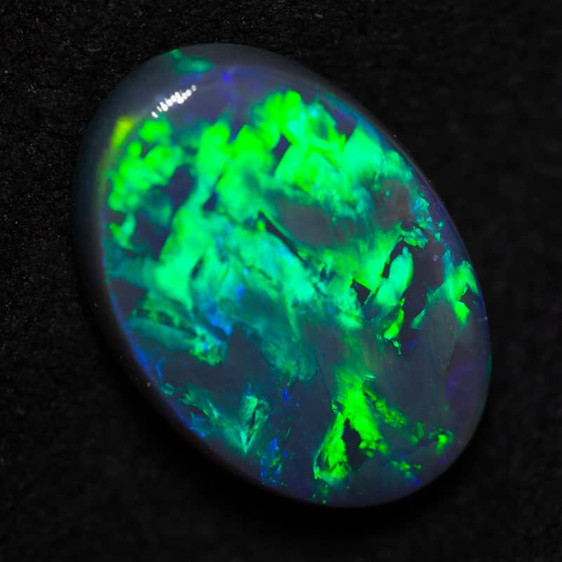 3.05ct black opal 13x9x3.8mm