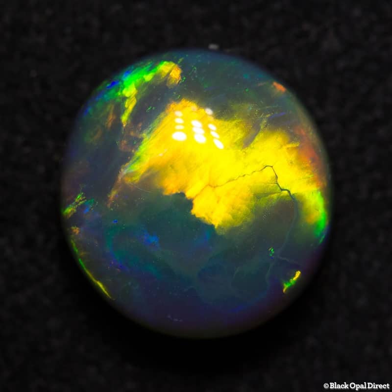 3.25 ct gem black opal 9.5x9x5mm